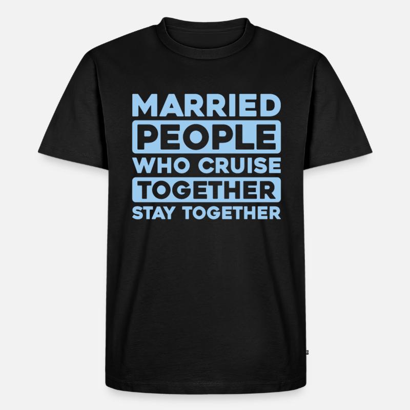 Kreuzfahrt - Männer Premium Bio T-Shirt - Schwarz
