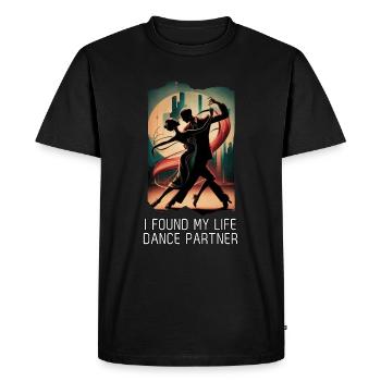 I Found My Dance Partner for Life - Men's Premium Organic T-Shirt - black - Front - Nico (187cm)