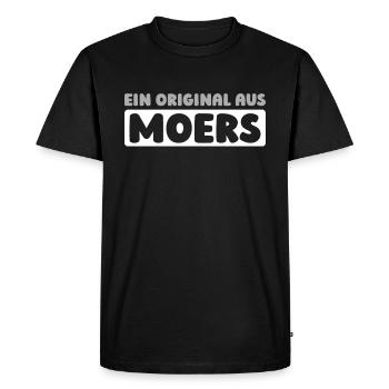 German city of Moers, North Rhine-Westphalia - Men's Premium Organic T-Shirt - black - Front - Nico (187cm)