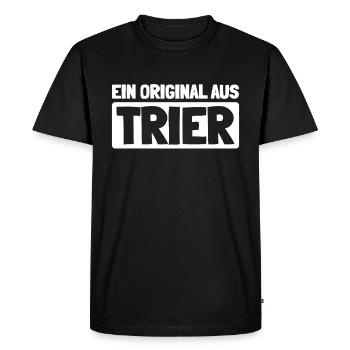 Ville allemande de Trèves Rhénanie-Palatinat - T-shirt Premium bio Homme - noir - Devant - Nico (187cm)