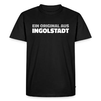 German City of Ingolstadt, Bavaria - Men's Premium Organic T-Shirt - black - Front - Nico (187cm)