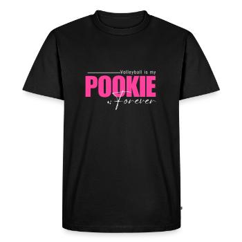 Volleyball is my Pookie Forever Cute Sports Design - Men's Premium Organic T-Shirt - black - Front - Nico (187cm)