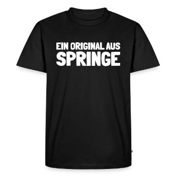 German city of Springe, Lower Saxony - Men's Premium Organic T-Shirt - black - Front - Nico (187cm)