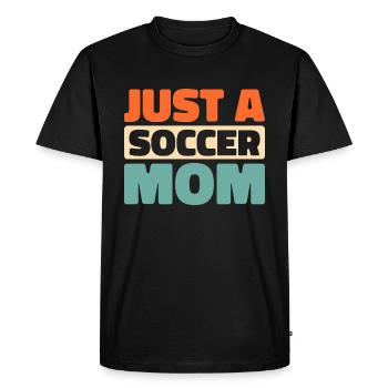 Joueur de football Juste une maman de football - T-shirt Premium bio Homme - noir - Devant - Nico (187cm)