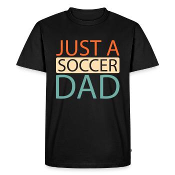 Fußball Fußballer juste un papa de football - T-shirt Premium bio Homme - noir - Devant - Nico (187cm)