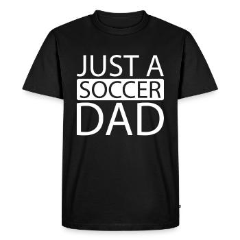 Fußball Fußballer juste un papa de football - T-shirt Premium bio Homme - noir - Devant - Nico (187cm)