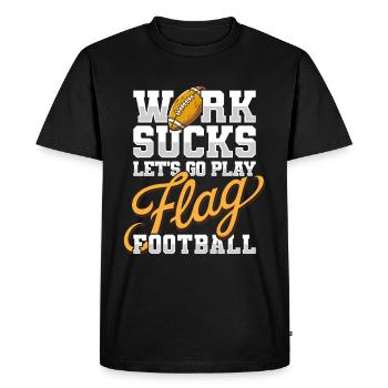 Flag Football - T-shirt Premium bio Homme - noir - Devant - Nico (187cm)