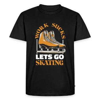 Figure skating figure skater - Men's Premium Organic T-Shirt - black - Front - Nico (187cm)
