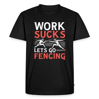 Escrimeurs d’escrime - T-shirt Premium bio Homme - noir - Devant - Nico (187cm)