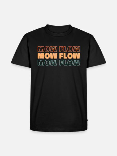Lawn mower mowing - Men's Premium Organic T-Shirt - black