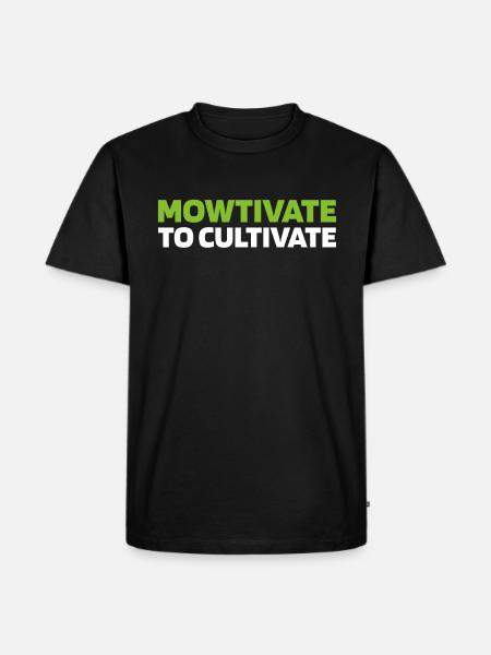 Lawn mower mowing - Men's Premium Organic T-Shirt - black