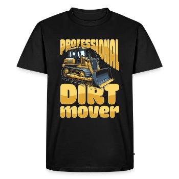 Bulldozer Planierraupe - T-shirt Premium bio Homme - noir - Devant - Nico (187cm)
