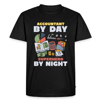 Comptable Conseiller fiscal - T-shirt Premium bio Homme - noir - Devant - Nico (187cm)
