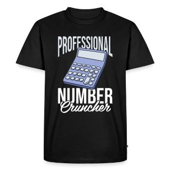 Comptable Conseiller fiscal - T-shirt Premium bio Homme - noir - Devant - Nico (187cm)