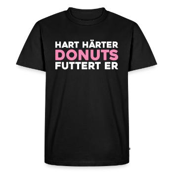 Beignet - T-shirt Premium bio Homme - noir - Devant - Nico (187cm)