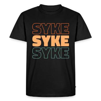 German city Syke, Lower Saxony - Men's Premium Organic T-Shirt - black - Front - Nico (187cm)