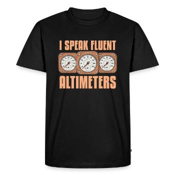 Flight Engineer - Men's Premium Organic T-Shirt - black - Front - Nico (187cm)