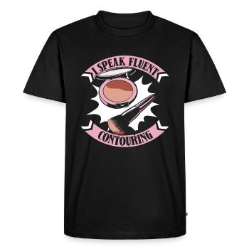 Esthéticien - T-shirt Premium bio Homme - noir - Devant - Nico (187cm)