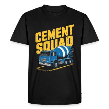 Concrete worker cadre - Men's Premium Organic T-Shirt - black - Front - Nico (187cm)
