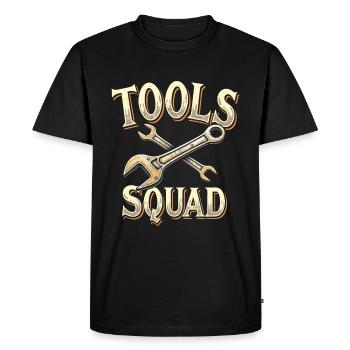 Fitter Squad - Men's Premium Organic T-Shirt - black - Front - Nico (187cm)