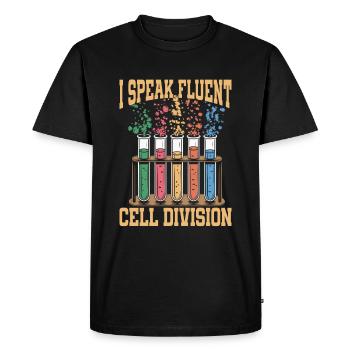 Biochemist - Men's Premium Organic T-Shirt - black - Front - Nico (187cm)