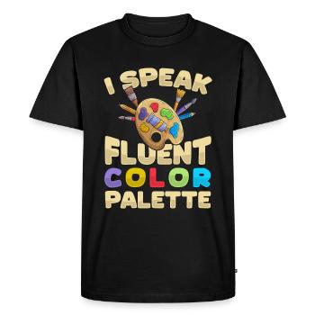 Directeur artistique - T-shirt Premium bio Homme - noir - Devant - Nico (187cm)