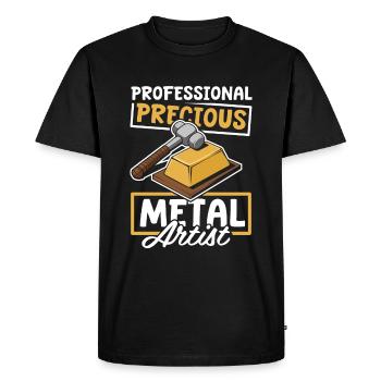 Orfèvre - T-shirt Premium bio Homme - noir - Devant - Nico (187cm)