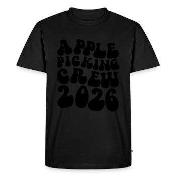 Apple Picking Crew 2026 Orchard Apple Picking Crew - Men's Premium Organic T-Shirt - black - Front - Nico (187cm)