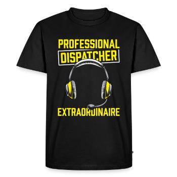 Centre d’opérations du centre de contrôle des appels d’urgence - T-shirt Premium bio Homme - noir - Devant - Nico (187cm)