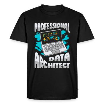 Architecte de bases de données - T-shirt Premium bio Homme - noir - Devant - Nico (187cm)