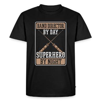 Directeur de l’orchestre - T-shirt Premium bio Homme - noir - Devant - Nico (187cm)