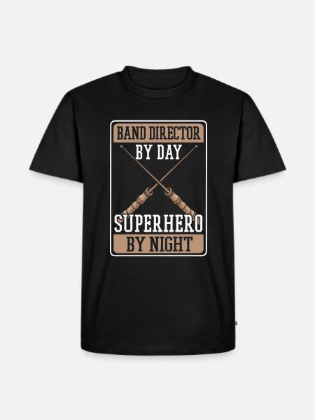 Directeur van de band - Mannen Premium Bio T-shirt - zwart