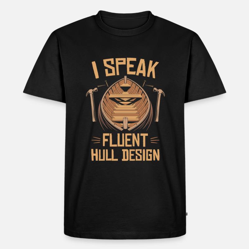Bootsbauer - Männer Premium Bio T-Shirt - Schwarz