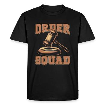 Bailiff Cadre - Men's Premium Organic T-Shirt - black - Front - Nico (187cm)