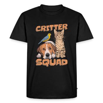 Animal keeper cadre - Men's Premium Organic T-Shirt - black - Front - Nico (187cm)