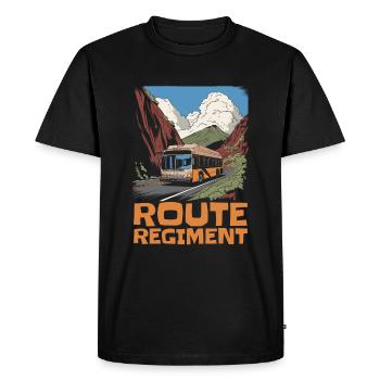 Bus Bus Driver Team - Men's Premium Organic T-Shirt - black - Front - Nico (187cm)