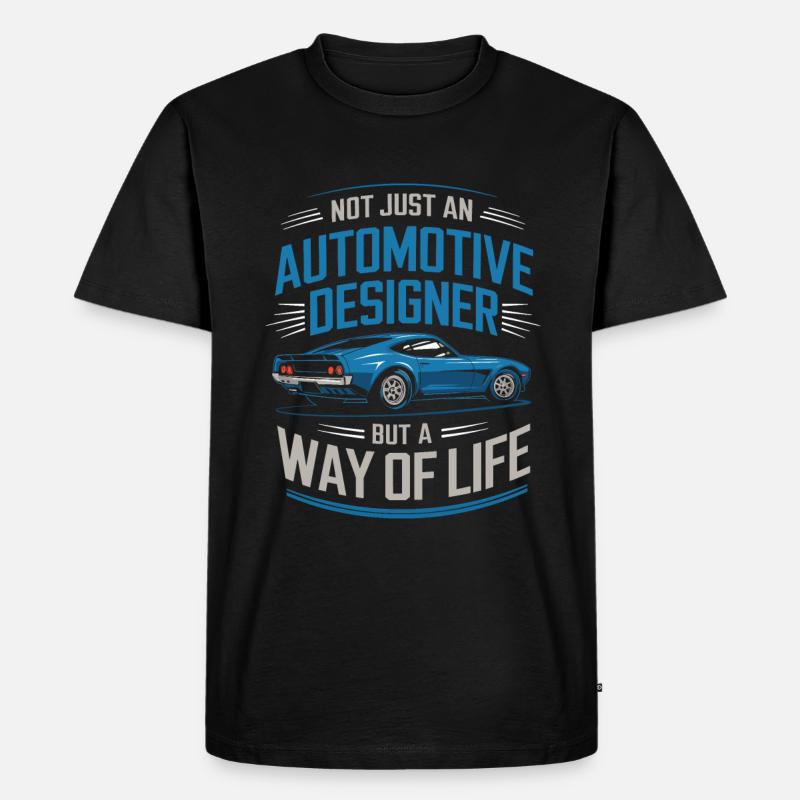 Automobildesigner - Männer Premium Bio T-Shirt - Schwarz