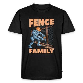 Fence Installer Team - Men's Premium Organic T-Shirt - black - Front - Nico (187cm)