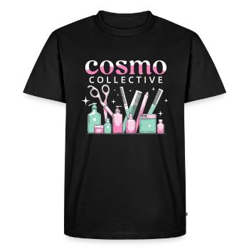 L’équipe de l’esthéticienne - T-shirt Premium bio Homme - noir - Devant - Nico (187cm)