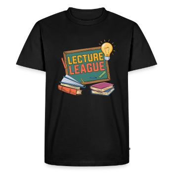 University Lecturer Team - Men's Premium Organic T-Shirt - black - Front - Nico (187cm)
