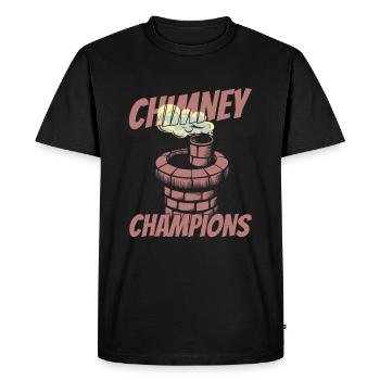 Équipe de ramonage - T-shirt Premium bio Homme - noir - Devant - Nico (187cm)