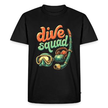 Cadre de plongeurs commerciaux - T-shirt Premium bio Homme - noir - Devant - Nico (187cm)