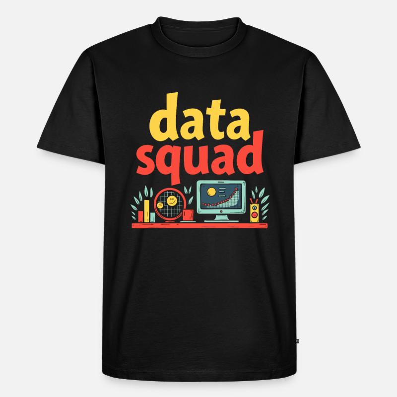 Data Science Data Analyst Squad - Men's Premium Organic T-Shirt - black