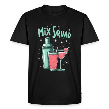 Bartender Bartender Squad - Men's Premium Organic T-Shirt - black - Front - Nico (187cm)
