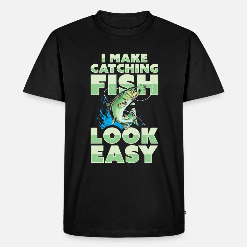 Fischer - Männer Premium Bio T-Shirt - Schwarz