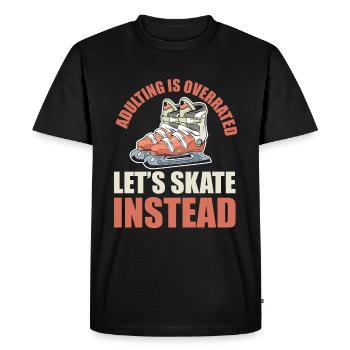 Figure skating figure skater - Men's Premium Organic T-Shirt - black - Front - Nico (187cm)