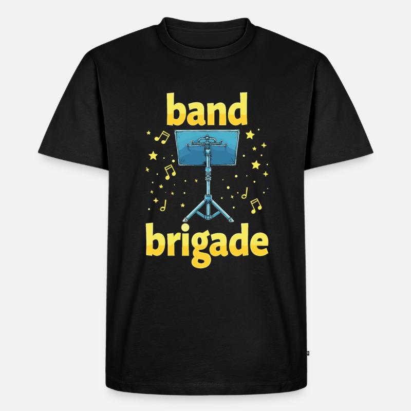 Banddirektor Team - Männer Premium Bio T-Shirt - Schwarz