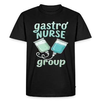 Nurse Gastroenterology Team - Men's Premium Organic T-Shirt - black - Front - Nico (187cm)