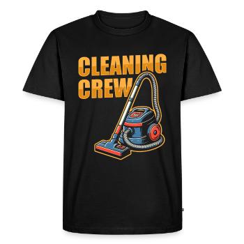 Housekeeper Team - Men's Premium Organic T-Shirt - black - Front - Nico (187cm)