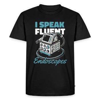 Nurse Gastroenterology - Men's Premium Organic T-Shirt - black - Front - Nico (187cm)
